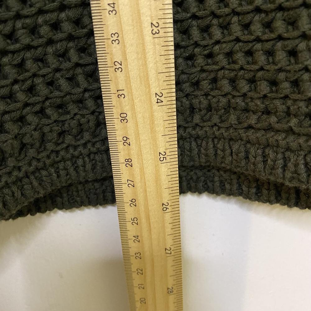 Lord & Taylor 424‎ FIFTH Open Knit Linen Blend Sweater Vest Dark Green - Picture 7 of 9